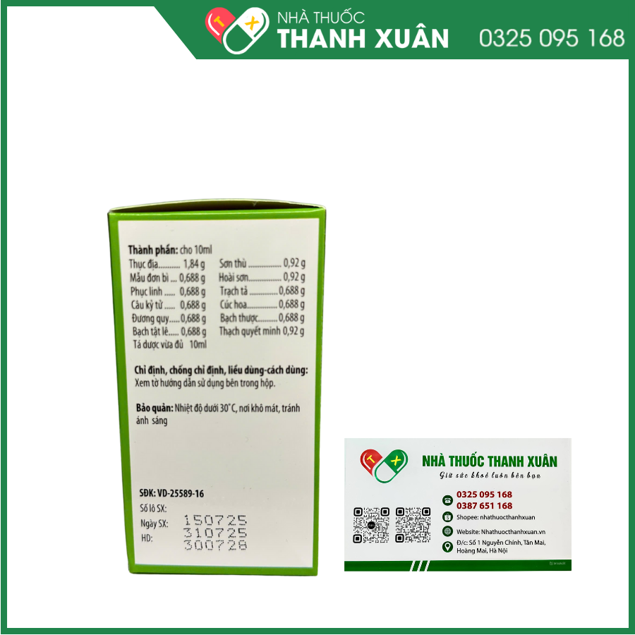 Siro Sáng mắt phòng ngừa cận thị và trị các bệnh về mắt